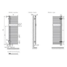 Credo Half round - rysunek techniczny 