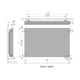 Niva pozioma nh2l1 - rysunek techniczny