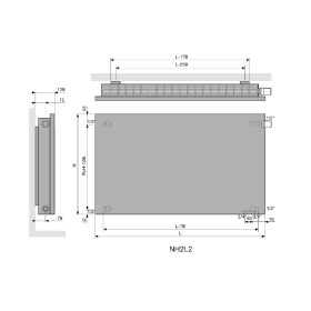 Niva pozioma nh2l2 - rysunek techniczny